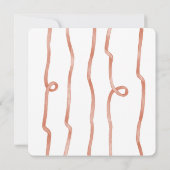 Trendy Verona Oranje Lintel Boog Bruidsmeisje Fees Kaart (Achterkant)