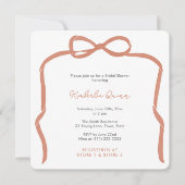 Trendy Verona Oranje Lintel Boog Bruidsmeisje Fees Kaart (Voorkant)