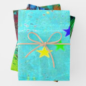 "Trendy" Verpakking Papier Flat Sheet Set van 3 Inpakpapier Vel (In situ)