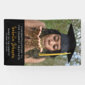 Trendy Vertical Afstuderen Photo Afstuderen Spandoek (Horizontaal)