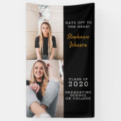 Trendy Vertical Afstuderen Photo Celebration Spandoek (Verticaal)