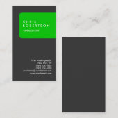 Trendy Vertical Grey Stripe Visitekaartje (Voorkant / Achterkant)