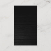 Trendy Vertical Grey Wood Pattern Visitekaartje (Achterkant)
