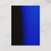 Trendy Vertical Modern Monogram zwart Blauw Visitekaartje (Achterkant)