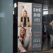 Trendy Vertical Photo Collage Afstuderen Spandoek