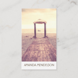 Trendy Verticale bekledingsfotosjabloon Visitekaartje