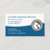 Trendy Veterinarian Service Visitekaartje (Voorkant)