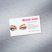 Trendy Vibrant Waterverf Eye Make-up Artist Magnetisch Visitekaartje (Voorbeeld)