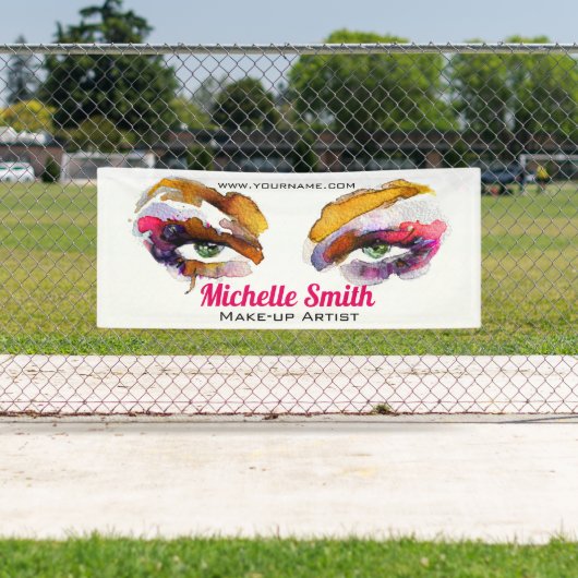 Trendy Vibrant Waterverf Eye Make-up Artist Spandoek (Insitu)