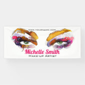 Trendy Vibrant Waterverf Eye Make-up Artist Spandoek (Horizontaal)