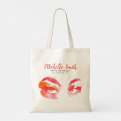 Trendy Vibrant Waterverf Eye Make-up Artist Tote Bag (Achterkant)