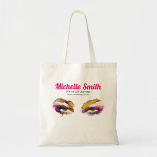 Trendy Vibrant Waterverf Eye Make-up Artist Tote Bag