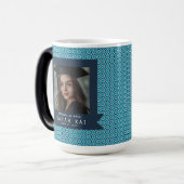 Trendy vierkant print Masters Grad Magische Mok (Voorkant links)
