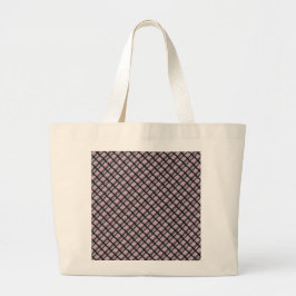 Trendy vierkante strepen grote tote bag