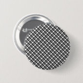Trendy vierkante strepen ronde button 5,7 cm (Voorkant /achterkant)