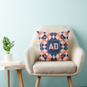 Trendy vintage aangepaste kussen voor vriendin (Stoel)