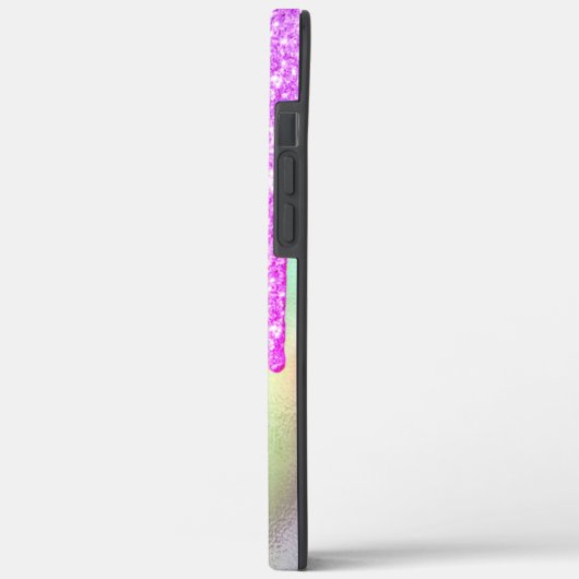 Trendy Violet Glitter Drift Holographic Case-Mate iPhone Case (Achterkant / Links)