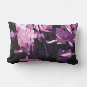 Trendy Violet Paars Roze Camo Abstract Patroon Buitenkussen