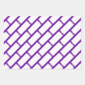 Trendy Violet Paarse Dynamic Patroon Inpakpapier Vel (Voorkant 3)