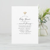 Trendy Virtuele Baby Shower Kaart (Staand voorkant)