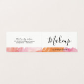 Trendy Visagist Waterverf Visitekaartje (Buitenkant ongevouwen)