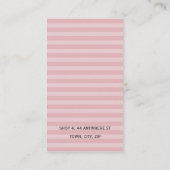 TRENDY VISITEKAARTJE:: chique boetiek 2P Visitekaartje (Achterkant)