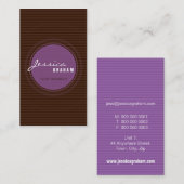 TRENDY VISITEKAARTJE:: straal 7P Visitekaartje (Voorkant / Achterkant)