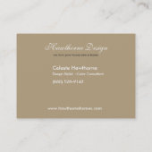 Trendy Visitekaartje van het Profiel Ovale (Achterkant)