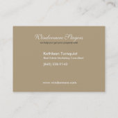 Trendy Visitekaartje van het Profiel Ovale (Achterkant)