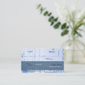 Trendy visitekaartjes voor architecten (Staand voorkant)