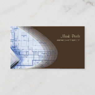 Trendy Visitekaartjes voor architecten, donkere ch