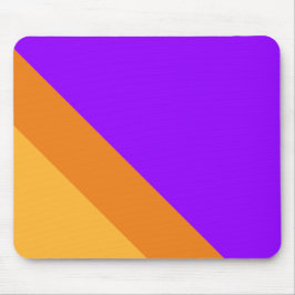 Trendy Vivid Bright Paarse Oranje gele strepen Muismat