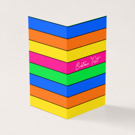 TRENDY VIVID SOLID STRIPE PATROON ROZE AANGEPASTE  KAART