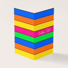 TRENDY VIVID SOLID STRIPE PATROON ROZE AANGEPASTE  KAART