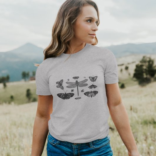  trendy vlinders libellen bij zomer t-shirt