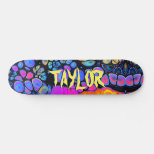 Trendy Vloeibare Cel Abstract, Gepersonaliseerde N Persoonlijk Skateboard