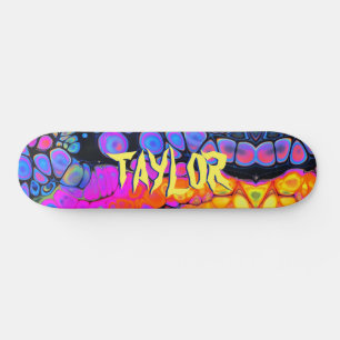 Trendy Vloeibare Cel Abstract, Gepersonaliseerde N Persoonlijk Skateboard