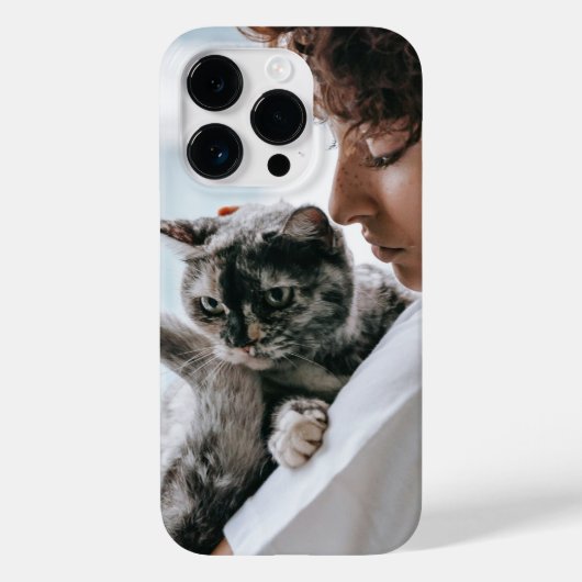 Trendy Voeg je selfie foto op maat Case-Mate iPhone Case (Achterkant)