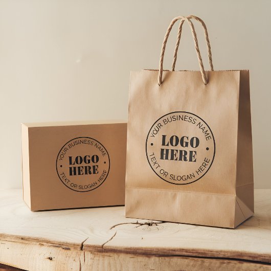 Trendy Voeg uw bedrijfslogo en tekst toe Aangepast Rubberstempel