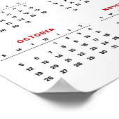 Trendy voeg uw eigen aangepaste tekst 2025 Kalende Poster (Hoek)