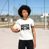 Trendy Voetbal moeder gepersonaliseerde T-shirt