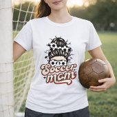 Trendy Voetbalmoeder Cute Stijl T-shirt