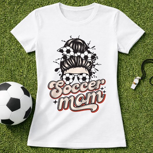 Trendy Voetbalmoeder Cute Stijl T-shirt