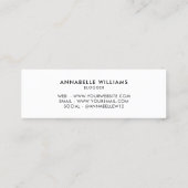 Trendy Volg me Instagram  Mini Visitekaartje (Achterkant)