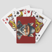 Trendy vos karakter pokerkaarten (Achterkant)