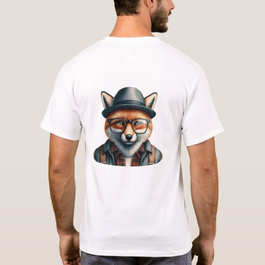 Trendy vos karakter t-shirt (Achterkant)