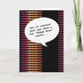 Trendy vreugde Happy Hour Ouder worden Grappig Ver Kaart (Voorkant)