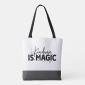 Trendy vriendelijkheid is magie tote bag (Achterkant)