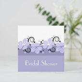 Trendy Vrijgezellenfeest Invite - Lavender Flowers Kaart (Staand voorkant)
