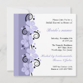 Trendy Vrijgezellenfeest Invite - Lavender Flowers Kaart (Achterkant)
